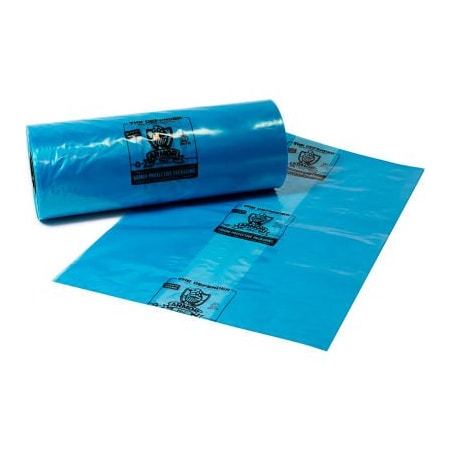 Armor Protective Packaging Armor Poly EQ Defender Gusseted Bags, 20"L x 16"W x 30"H, 4 Mil, Blue, 100/Roll PVCIBAG4MB201630COEX-D